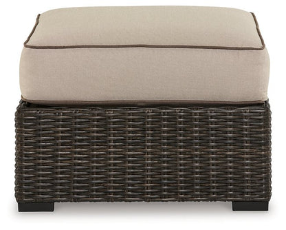 Coastline Bay Outdoor Ottoman with Cushion - Pull Up A Couch