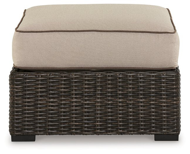 Coastline Bay Outdoor Ottoman with Cushion - Pull Up A Couch