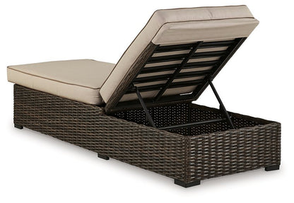 Coastline Bay Outdoor Chaise Lounge with Cushion - Pull Up A Couch