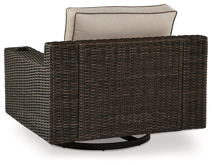 Coastline Bay Outdoor Swivel Lounge with Cushion - Pull Up A Couch