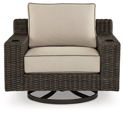 Coastline Bay Outdoor Swivel Lounge with Cushion - Pull Up A Couch