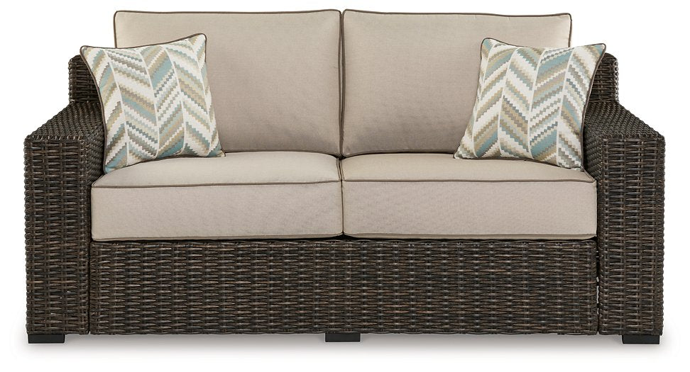 Coastline Bay Outdoor Loveseat with Cushion - Pull Up A Couch