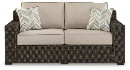 Coastline Bay Outdoor Loveseat with Cushion - Pull Up A Couch