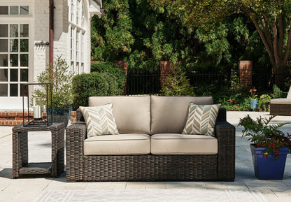 Coastline Bay Outdoor Loveseat with Cushion - Pull Up A Couch