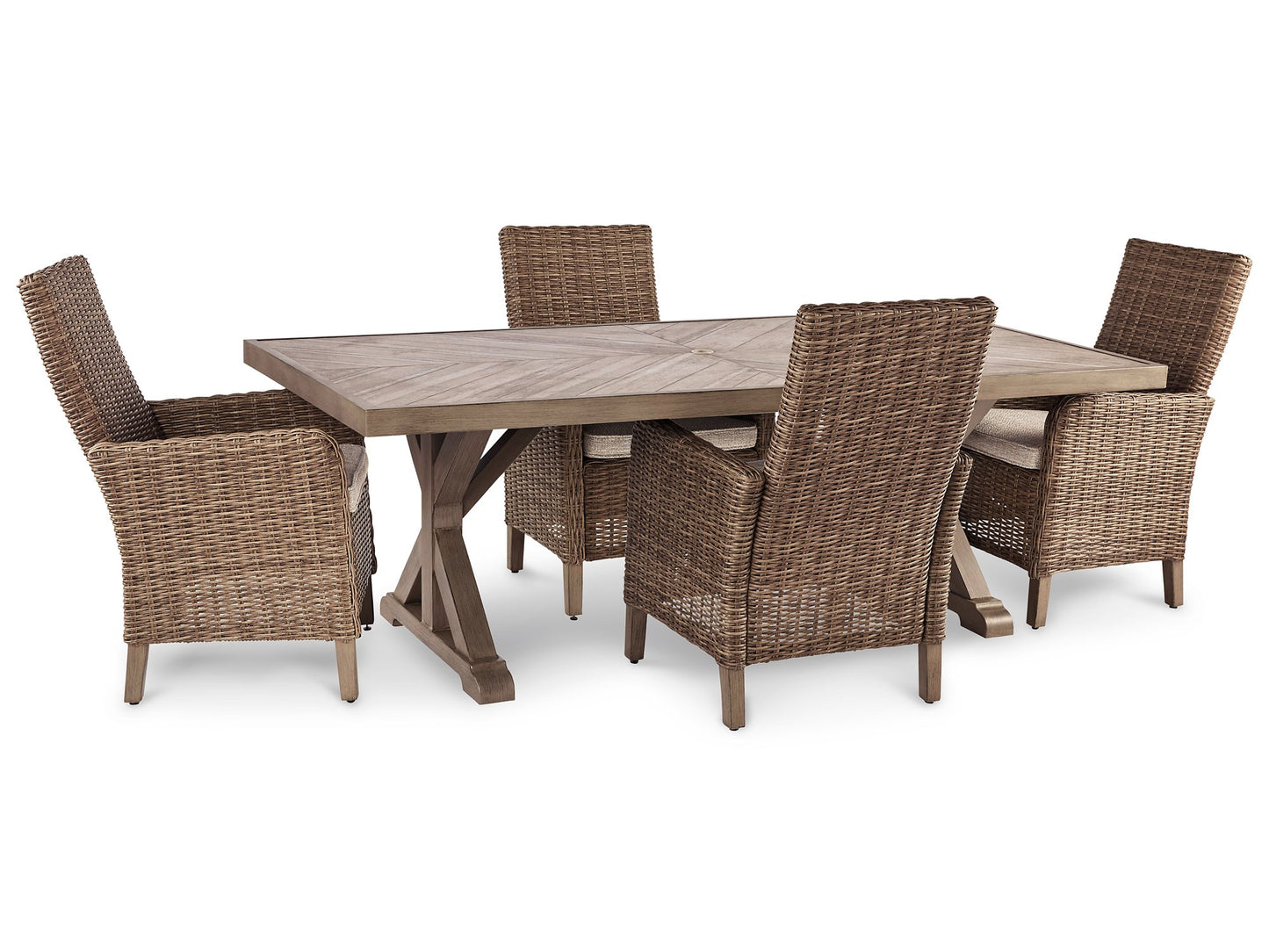 Beachcroft Outdoor Dining Set - Pull Up A Couch