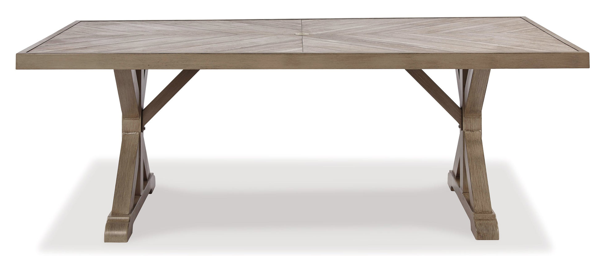 Beachcroft Dining Table with Umbrella Option - Pull Up A Couch