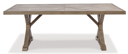 Beachcroft Dining Table with Umbrella Option - Pull Up A Couch