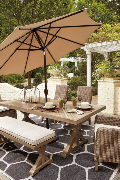 Beachcroft Outdoor Dining Set - Pull Up A Couch