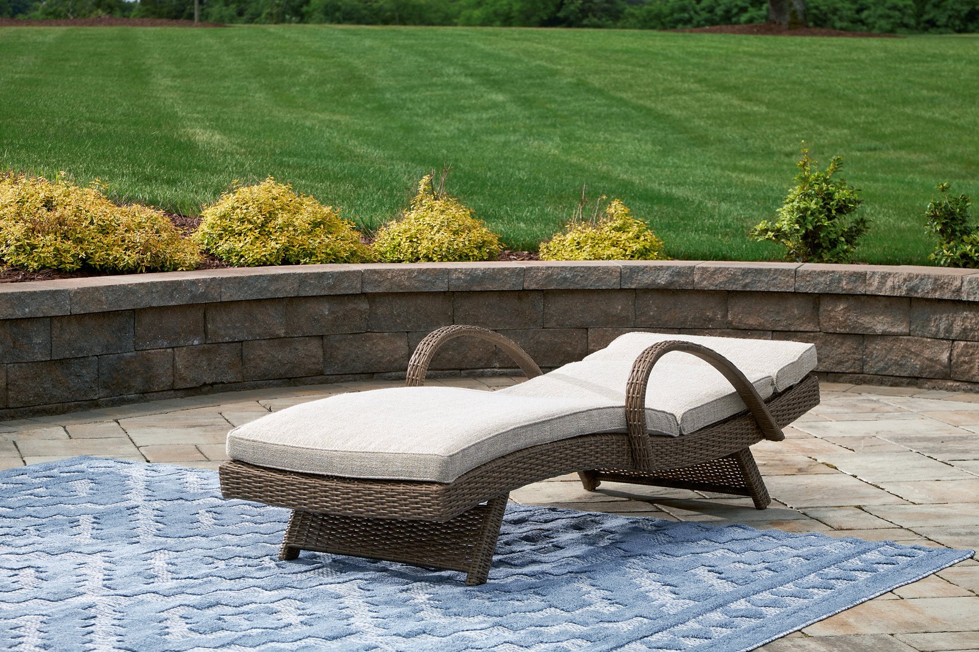 Beachcroft Outdoor Chaise Lounge with Cushion - Pull Up A Couch