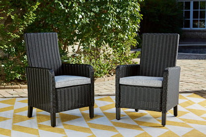 Beachcroft Outdoor Arm Chair with Cushion (Set of 2) - Pull Up A Couch