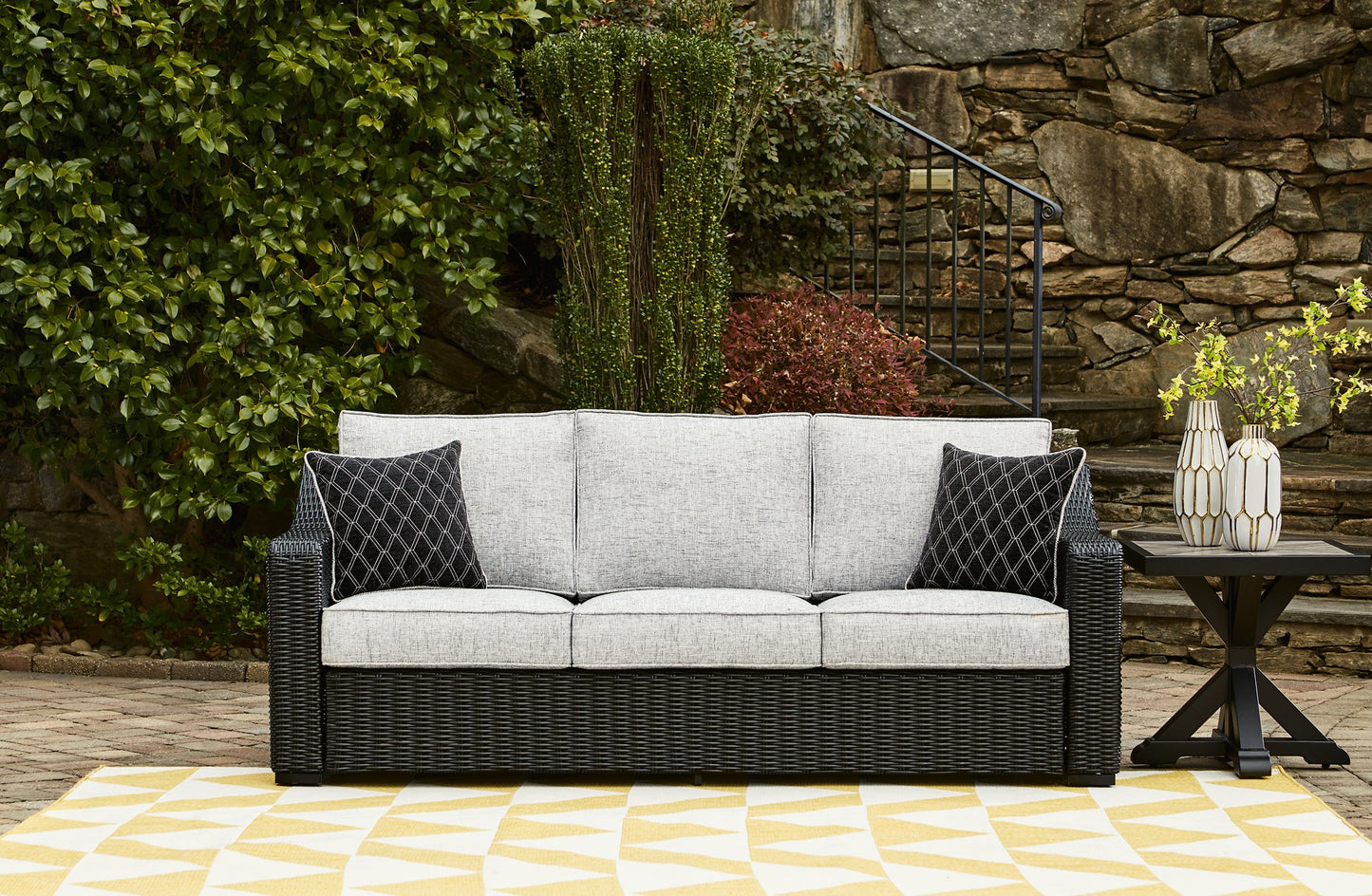 Beachcroft Outdoor Sofa with Cushion - Pull Up A Couch