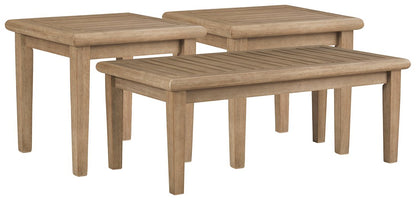 Gerianne Outdoor Occasional Table Set - Pull Up A Couch