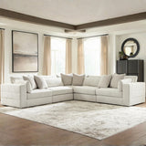 Ashley Furniture Alpine 5-piece corner sectional sofa with plush cushions and modern design, ideal for living room seating.