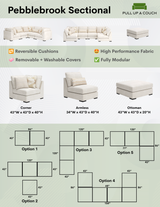 Pebblebrook 2pc Modular Sofa