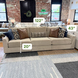 Behold Home Sequoia Sectional Sofa with three sections, featuring plush cushions and modern design in a spacious living room setting.