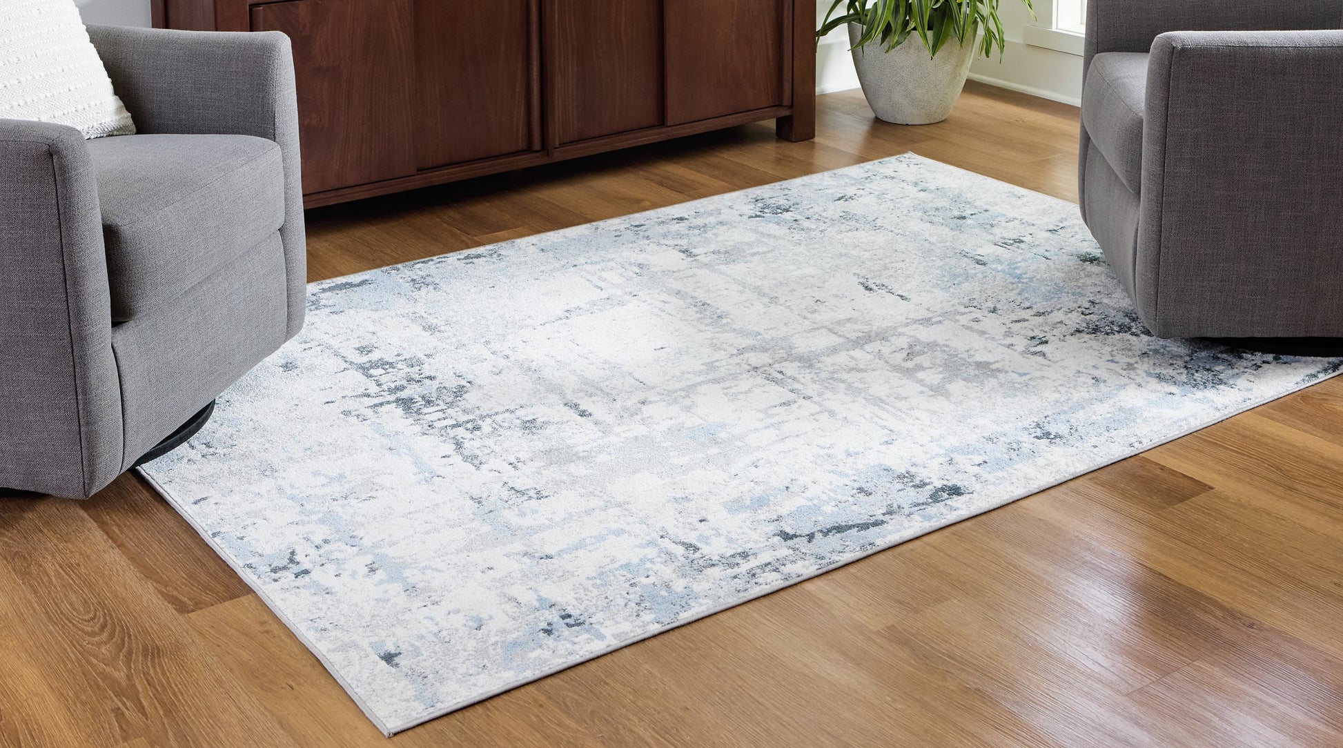 Emertonly 5' x 7' Washable Rug - Pull Up A Couch