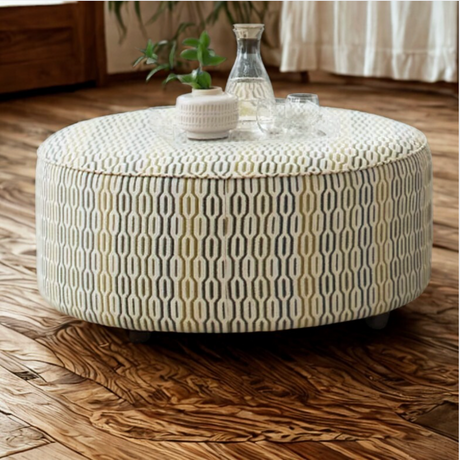 Tampa Accent Ottoman (Round) - Pull Up A Couch