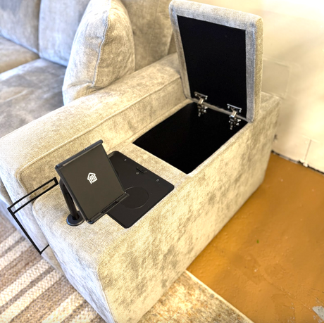 LoungeCraft Sectional - Console (Mocha) - Pull Up A Couch