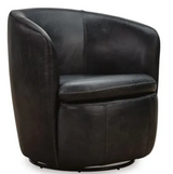 Preston Leather Swivel Chair - Pull Up A Couch