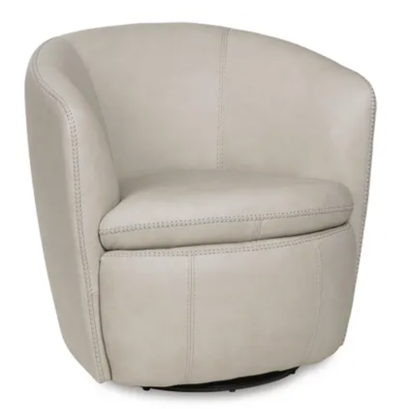 Preston Leather Swivel Chair - Pull Up A Couch