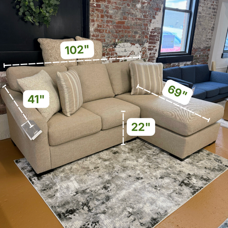 Lennox Sofa Sectional w/Chaise - Pull Up A Couch