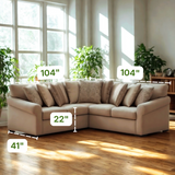 Lennox 3pc Corner Sectional - Pull Up A Couch