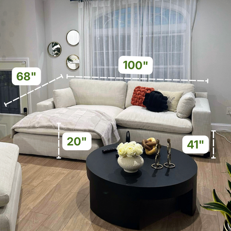 Atlas Cloud Sectional w/ Chaise (2pc) - Pull Up A Couch