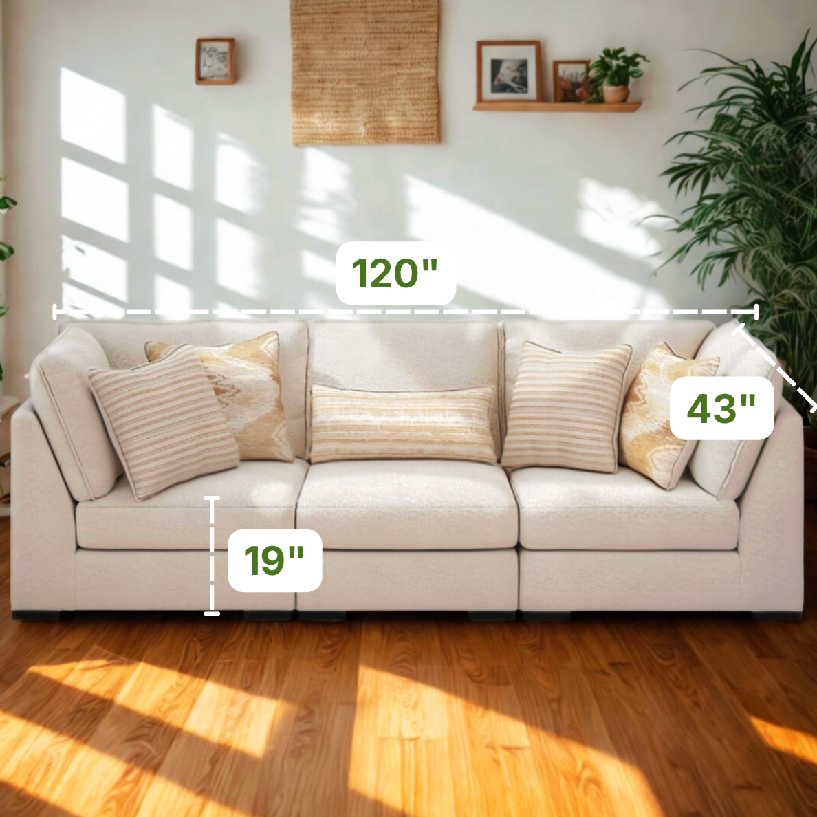 Pebblebrook 3pc Modular Sofa - Pull Up A Couch