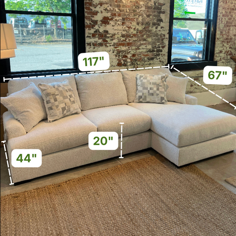 Ashbourne Sectional w/ Chaise (2pc)
