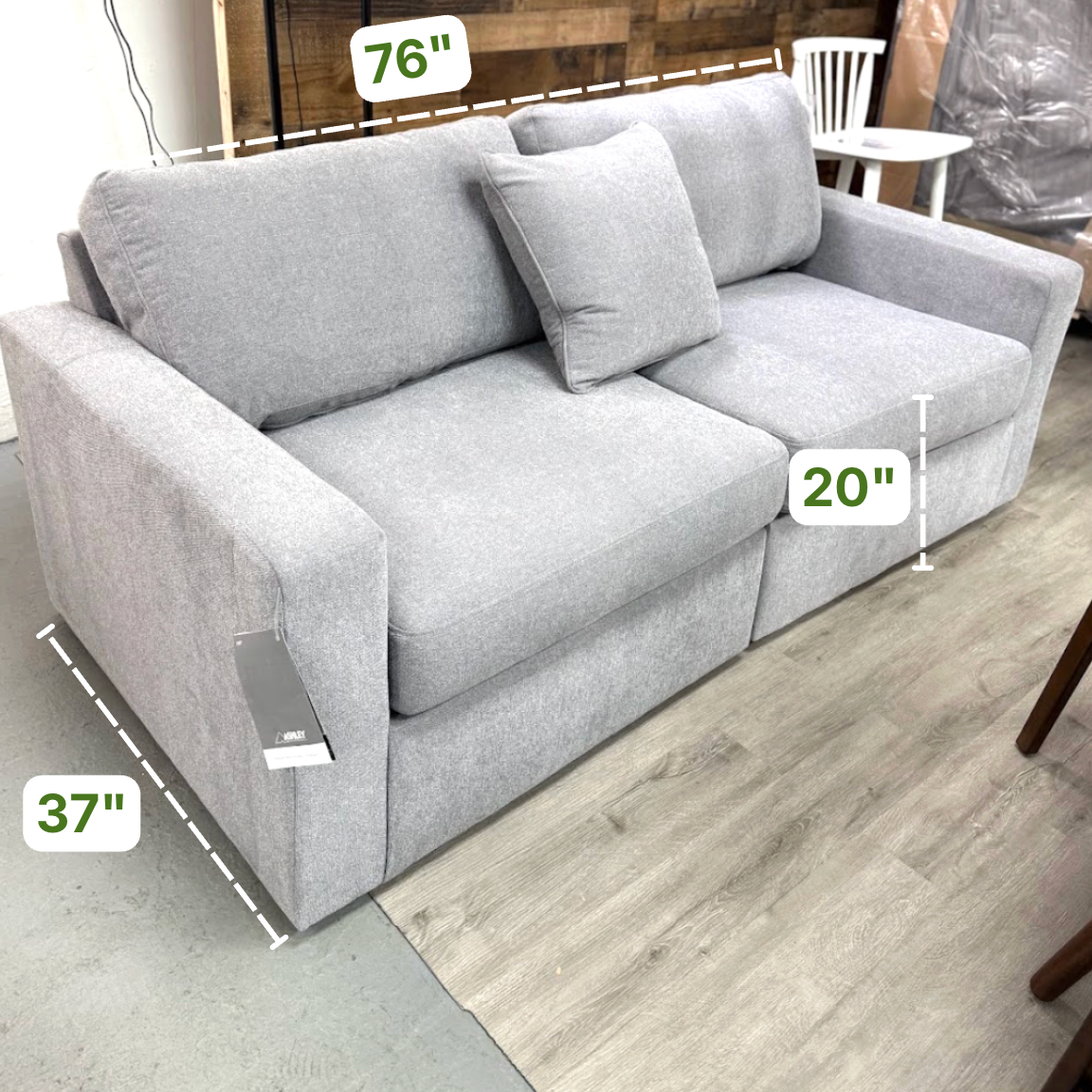 Modmax Modular Loveseat (2pc) - Pull Up A Couch