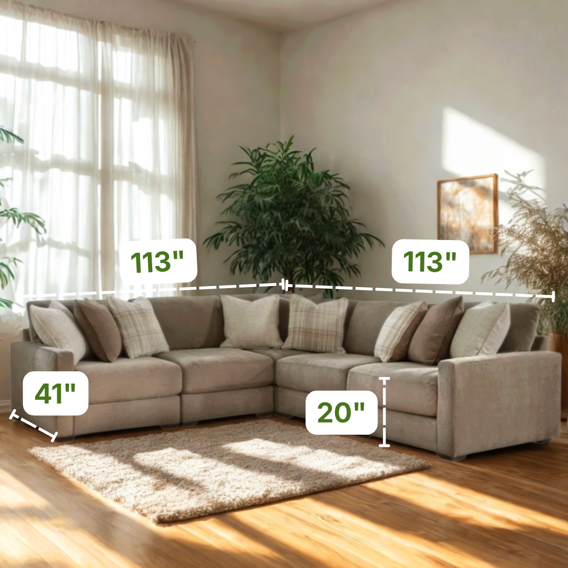 Corbin 5pc Corner Sectional - Pull Up A Couch