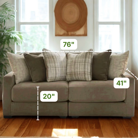 Corbin 2pc Modular Loveseat - Pull Up A Couch