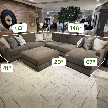 Corbin 6pc Corner Sectional w/ Chaise - Pull Up A Couch
