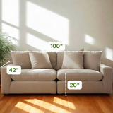 Nova Cloud 2pc Modular Sofa