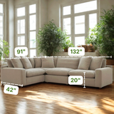 Nova Cloud 4pc Corner Sectional