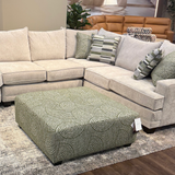 Fusion Belmont corner sectional sofa with cozy cuddle corner, featuring plush upholstery and modern design for comfortable living space.