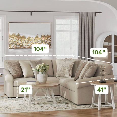 Lennox 3pc Corner Sectional