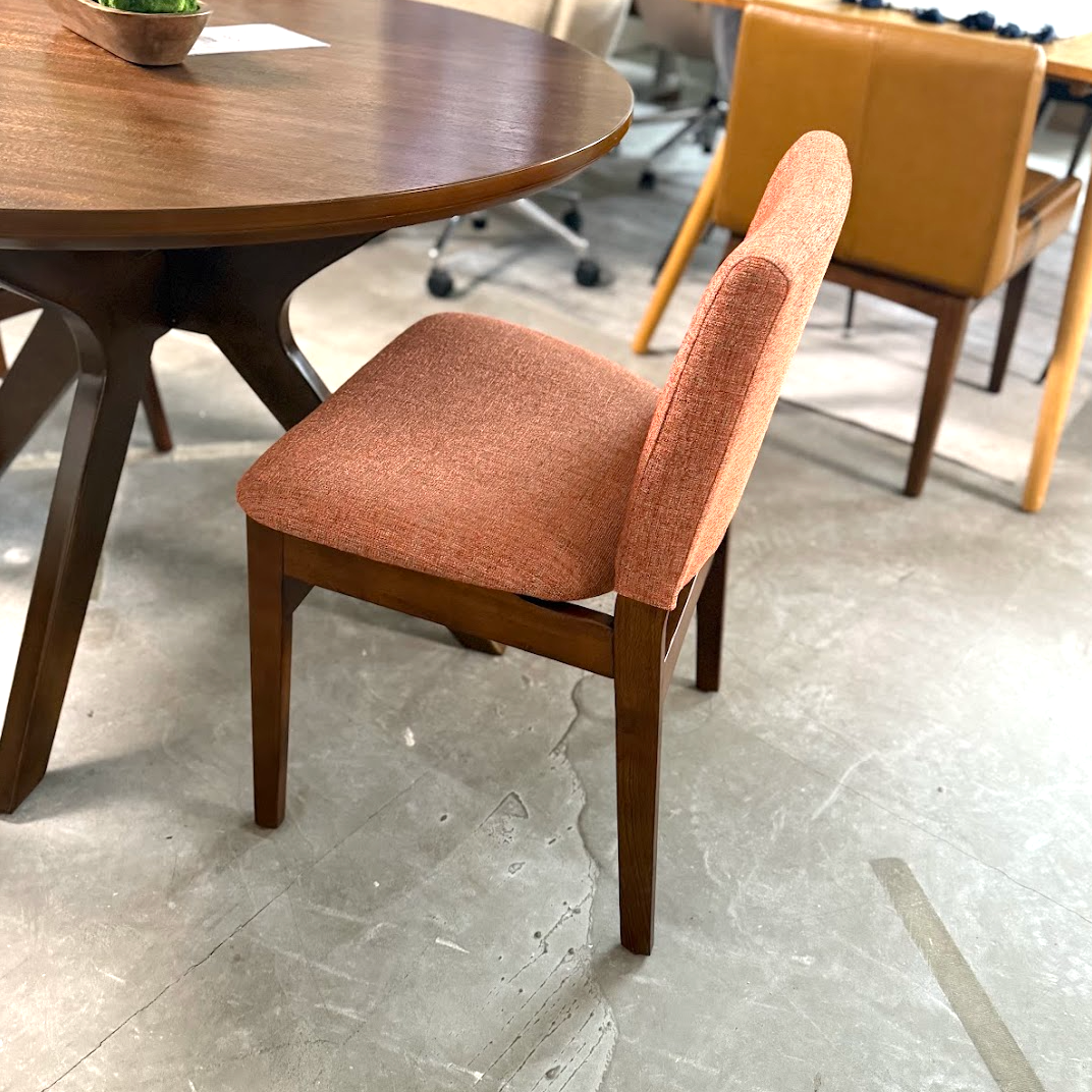ARTICLE - Nosh Dining Chair - Walnut and Rosehip Orange