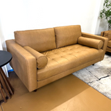 Sven Tufted Loveseat (Charme Tan Leather)