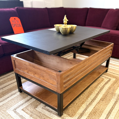 Kallari Lift-Top Coffee Table (CLEARANCE) - Pull Up A Couch