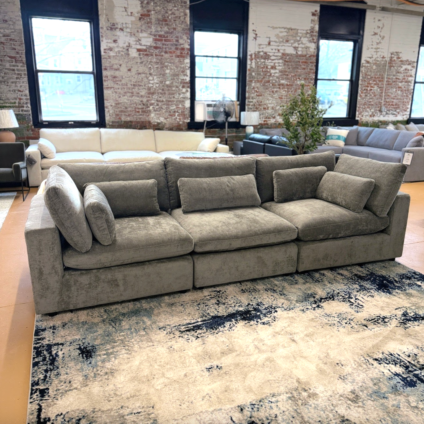 Serenity Cloud 3pc Sectional Sofa