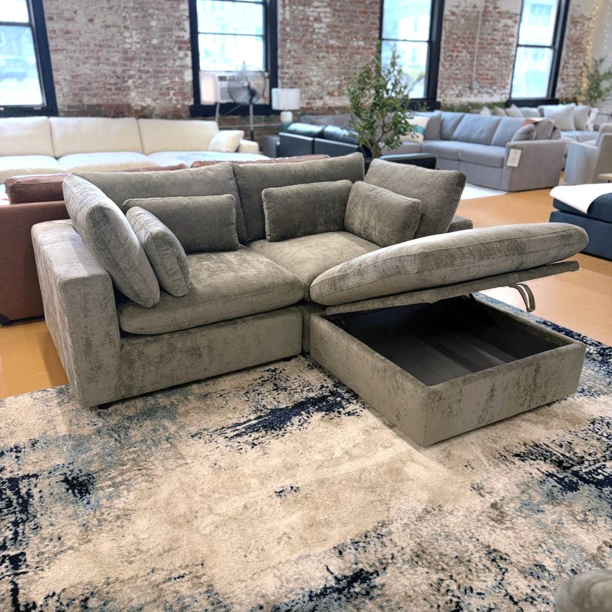 Serenity Cloud 2pc Sectional Sofa - Pull Up A Couch