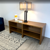 57" Short MCM Bookcase (Smoked Oak) - Pull Up A Couch