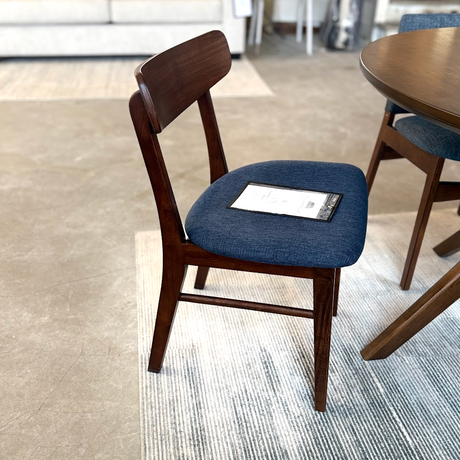 MCM Dining Chair (Seascape Blue/Walnut) - Pull Up A Couch