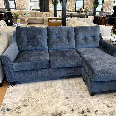 Blue Sofa Chaise w/ Sleeper (CLEARANCE) - Pull Up A Couch