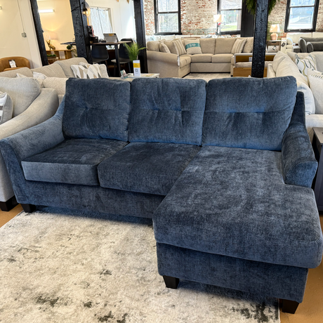 Blue Sofa Chaise w/ Sleeper (CLEARANCE) - Pull Up A Couch