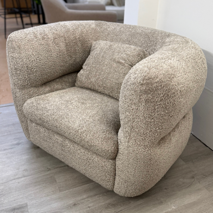 40.5" Swivel Lounge Chair (Nouna Mushroom) - Pull Up A Couch