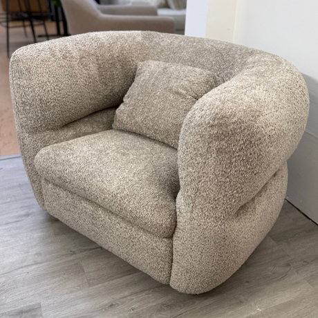 40.5" Swivel Lounge Chair (Nouna Mushroom) - Pull Up A Couch