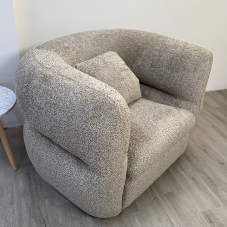 40.5" Swivel Lounge Chair (Nouna Mushroom) - Pull Up A Couch
