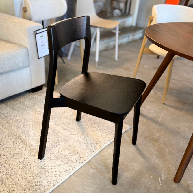 Stackable Wooden Dining Chair (Black) - Pull Up A Couch